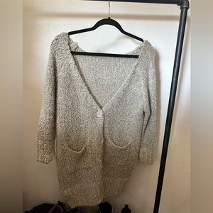 Slouchy long cardigan